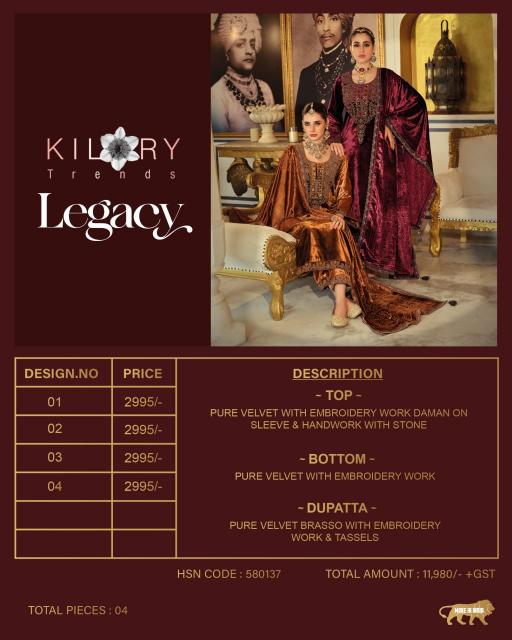Kilory legacy low cost dress materials wholesalers